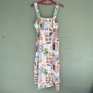 chinese dress ladies Santiago Maxi Dress l Hand-painted Dots Pearl + Polar Linen  Shipwrecked  Kauai